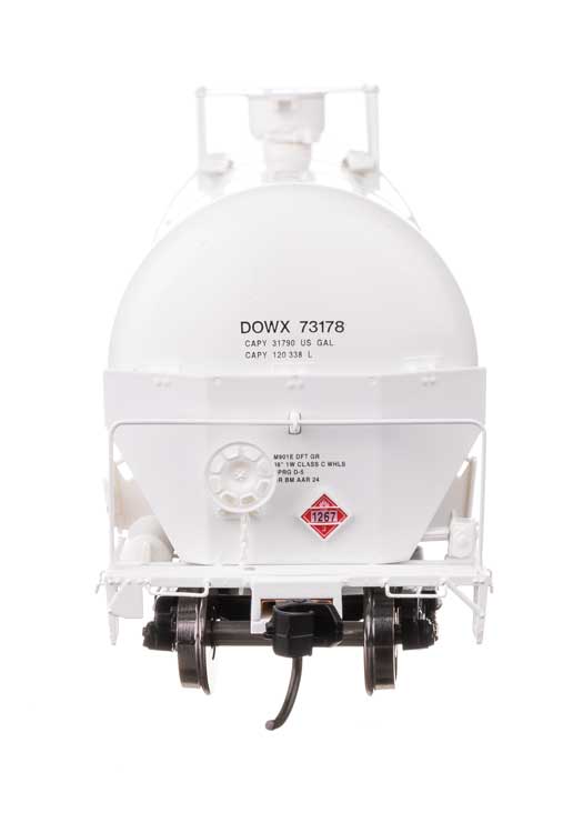55' Trinity Modified 30,145-Gallon Tank Car - Ready to Run -- Dow Chemical DOWX #73178-3