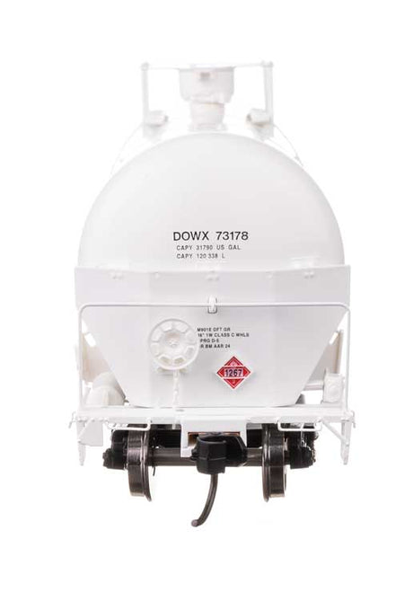 55' Trinity Modified 30,145-Gallon Tank Car - Ready to Run -- Dow Chemical DOWX #73178-3