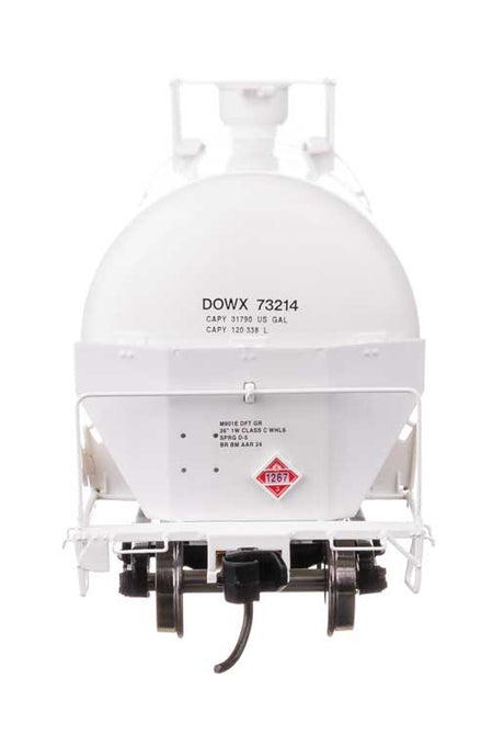 55' Trinity Modified 30,145-Gallon Tank Car - Ready to Run -- Dow Chemical DOWX #73214-4