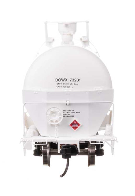 55' Trinity Modified 30,145-Gallon Tank Car - Ready to Run -- Dow Chemical DOWX #73231-3