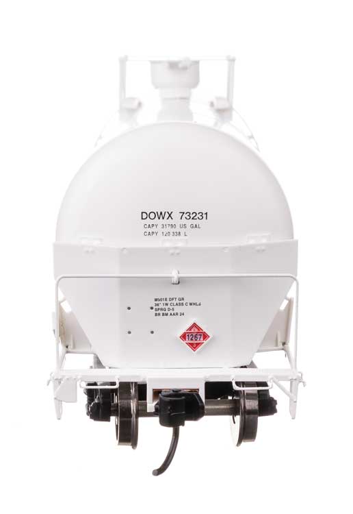 55' Trinity Modified 30,145-Gallon Tank Car - Ready to Run -- Dow Chemical DOWX #73231-4