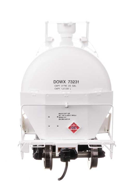55' Trinity Modified 30,145-Gallon Tank Car - Ready to Run -- Dow Chemical DOWX #73231-4