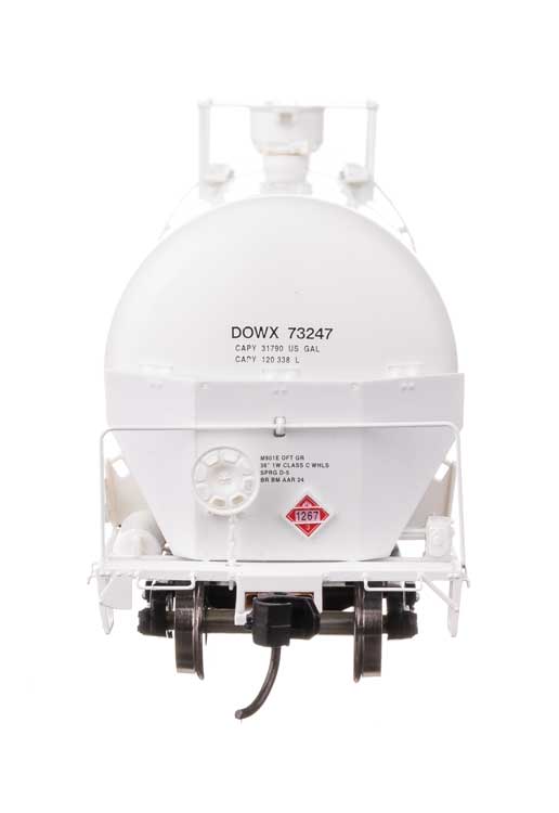 55' Trinity Modified 30,145-Gallon Tank Car - Ready to Run -- Dow Chemical DOWX #73247-3