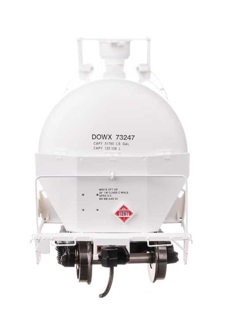 55' Trinity Modified 30,145-Gallon Tank Car - Ready to Run -- Dow Chemical DOWX #73247-4