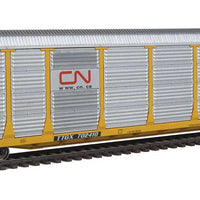 89' Thrall Bi-Level Auto Carrier - Ready To Run -- Canadian National / GTW Rack / TTGX Flatcar #702410