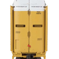 89' Thrall Bi-Level Auto Carrier - Ready To Run -- Canadian National / GTW Rack / TTGX Flatcar #702410