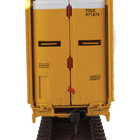 89' Thrall Bi-Level Auto Carrier - Ready To Run -- Union Pacific(R) Rack #21143, TTGX Flatcar #971874