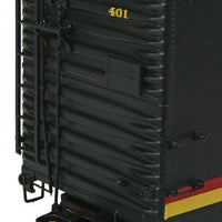 50' AAR Single Door Express Boxcar - Ready to Run -- Kansas City Southern #401 (Barber S2 Trucks)