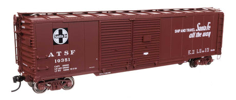 50' AAR Double-Door Boxcar - Ready to Run -- Santa Fe #10351-1