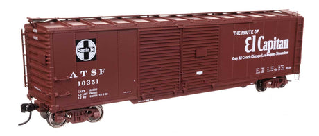 50' AAR Double-Door Boxcar - Ready to Run -- Santa Fe #10351-2