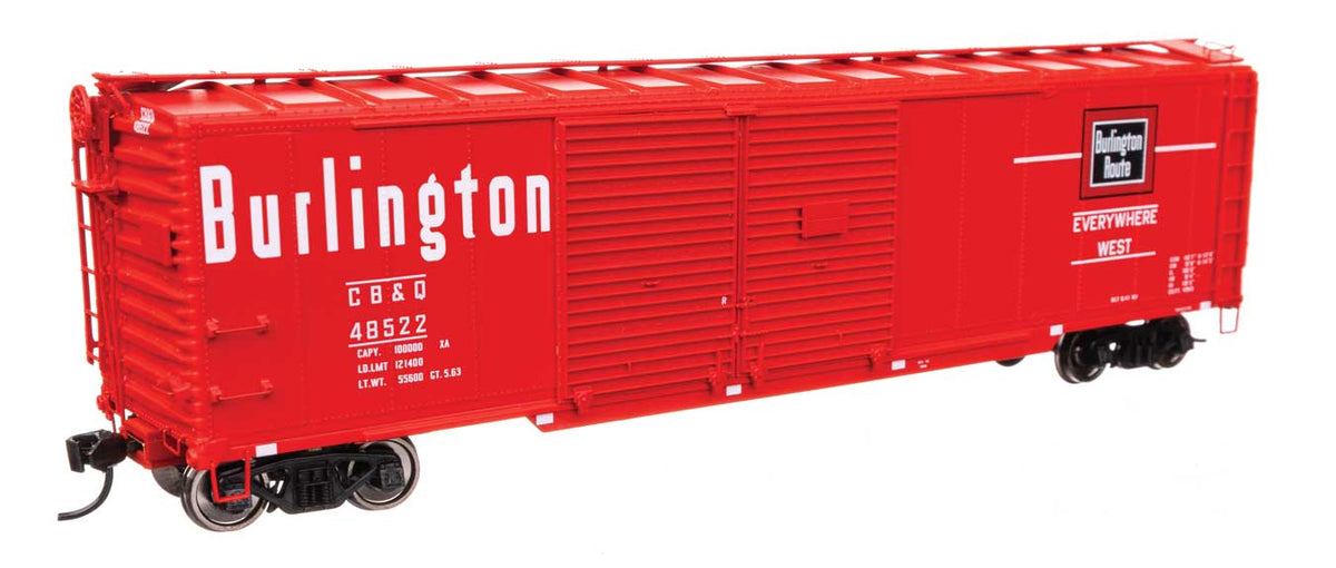 50' AAR Double-Door Boxcar - Ready to Run -- Chicago, Burlington & Quincy #48522-1