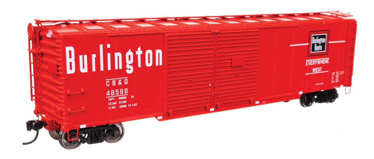 50' AAR Double-Door Boxcar - Ready to Run -- Chicago, Burlington & Quincy #48596-1