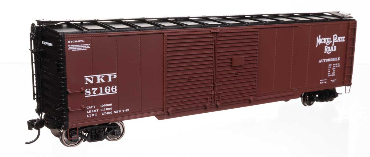 50' AAR Double-Door Boxcar - Ready to Run -- Nickle Plate Road #87166-1