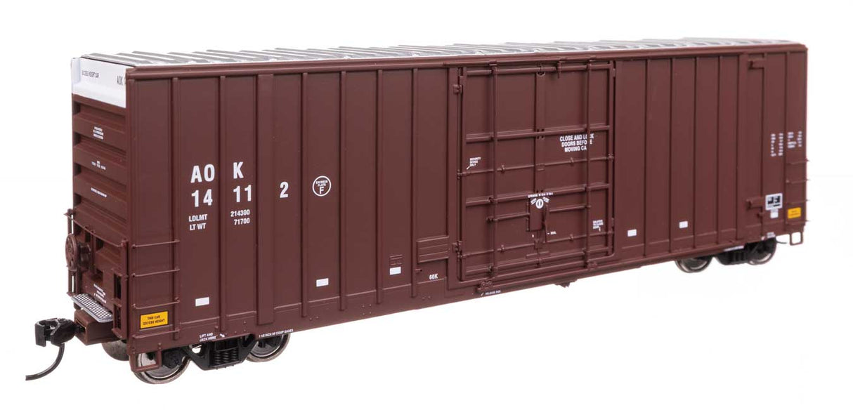 50' Gunderson Hi-Cube Paper Service Boxcar - Ready to Run -- Arkansas-Oklahoma #14112-1