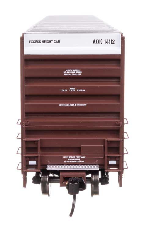 50' Gunderson Hi-Cube Paper Service Boxcar - Ready to Run -- Arkansas-Oklahoma #14112-4