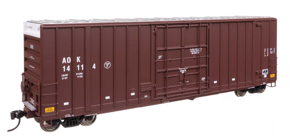 50' Gunderson Hi-Cube Paper Service Boxcar - Ready to Run -- Arkansas-Oklahoma #14114-1