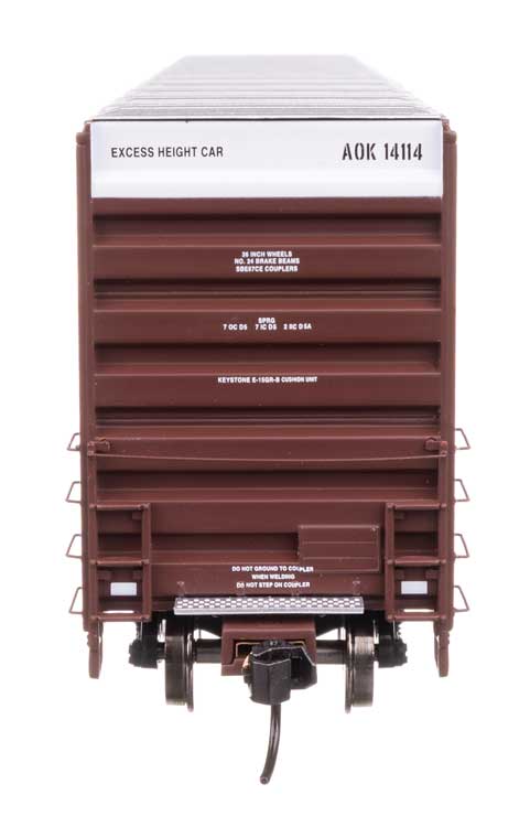 50' Gunderson Hi-Cube Paper Service Boxcar - Ready to Run -- Arkansas-Oklahoma #14114-4