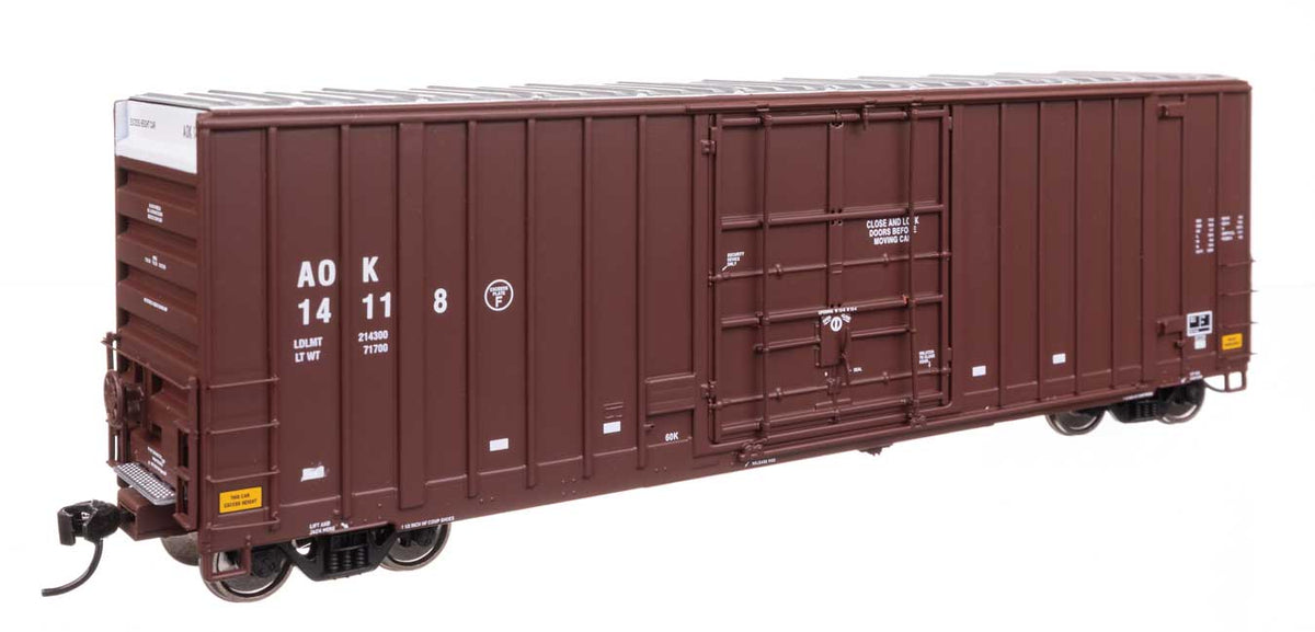 50' Gunderson Hi-Cube Paper Service Boxcar - Ready to Run -- Arkansas-Oklahoma #14118-1