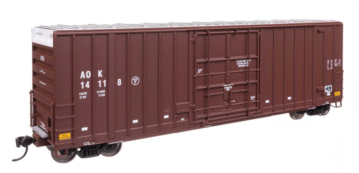 50' Gunderson Hi-Cube Paper Service Boxcar - Ready to Run -- Arkansas-Oklahoma #14118-2