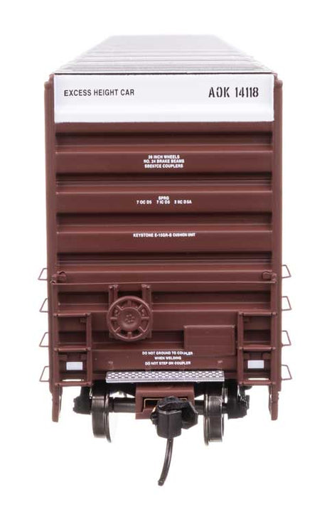 50' Gunderson Hi-Cube Paper Service Boxcar - Ready to Run -- Arkansas-Oklahoma #14118-3