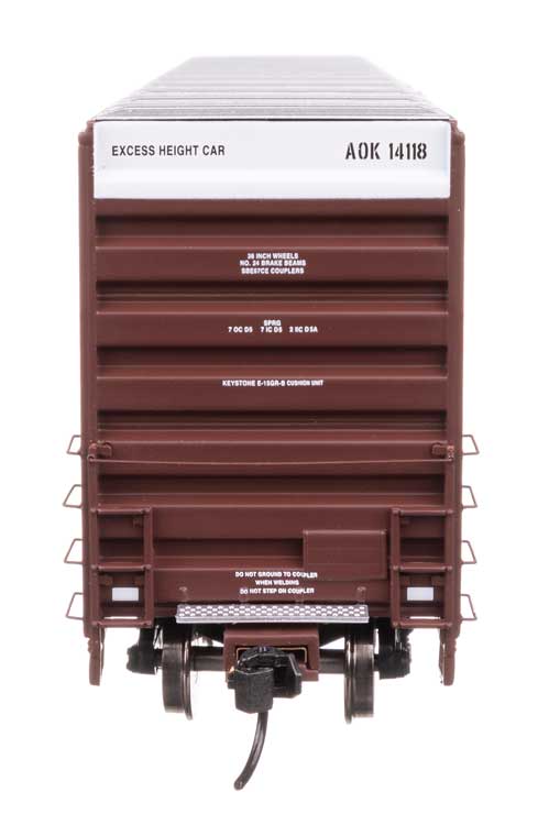 50' Gunderson Hi-Cube Paper Service Boxcar - Ready to Run -- Arkansas-Oklahoma #14118-4