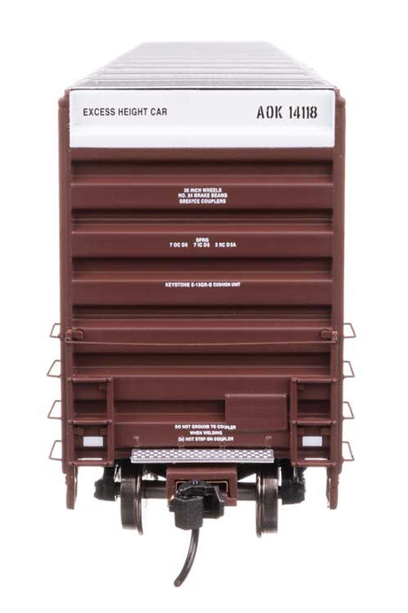 50' Gunderson Hi-Cube Paper Service Boxcar - Ready to Run -- Arkansas-Oklahoma #14118-4