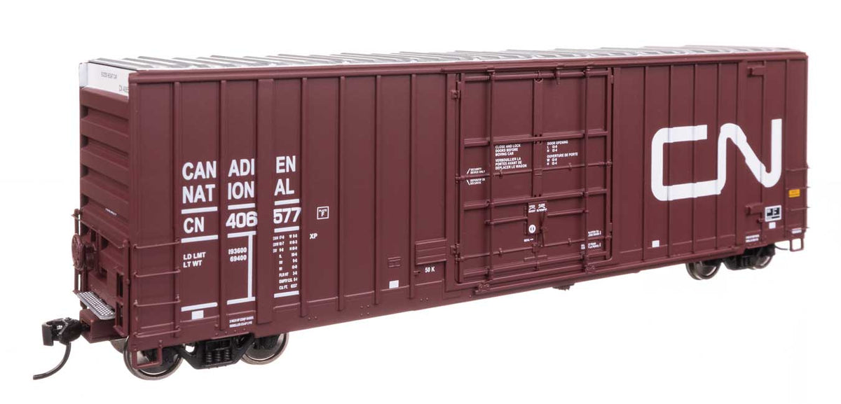 50' Gunderson Hi-Cube Paper Service Boxcar - Ready to Run -- Canadian National #406577-1