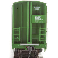 56' Thrall All-Door Boxcar - Ready to Run -- Boise Cascade - Minnesota, Dakota & Western #3009 (white, green, black)
