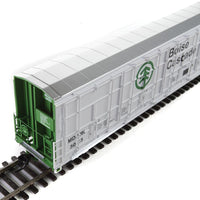 56' Thrall All-Door Boxcar - Ready to Run -- Boise Cascade - Minnesota, Dakota & Western #3023 (white, green, black)