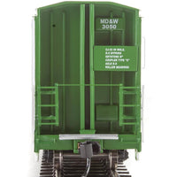 56' Thrall All-Door Boxcar - Ready to Run -- Boise Cascade - Minnesota, Dakota & Western #3050 (white, green, black)