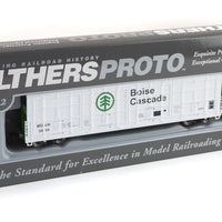 56' Thrall All-Door Boxcar - Ready to Run -- Boise Cascade - Minnesota, Dakota & Western #3050 (white, green, black)