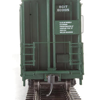 56' Thrall All-Door Boxcar - Ready to Run -- British Columbia BCIT #800105 (green, white, yellow; Dogwood Logo)