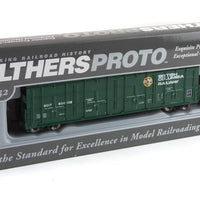 56' Thrall All-Door Boxcar - Ready to Run -- British Columbia BCIT #800108 (green, white, yellow; Dogwood Logo)