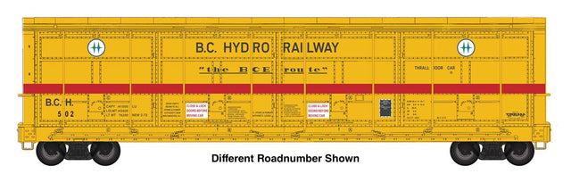 56' Thrall All-Door Boxcar - Ready to Run -- BC Hydro #508