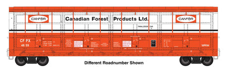 56' Thrall All-Door Boxcar - Ready to Run -- Canfor (Red) #4674