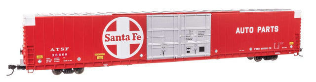 86' Pullman-Standard Double-Door Hi-Cube Boxcar - Ready to Run -- Santa Fe #36660-1