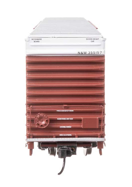 86' Pullman-Standard Double-Door Hi-Cube Boxcar - Ready to Run -- Norfolk & Western #355157-3