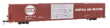 86' Pullman-Standard Double-Door Hi-Cube Boxcar - Ready to Run -- Norfolk & Western #355209-1