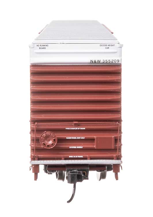 86' Pullman-Standard Double-Door Hi-Cube Boxcar - Ready to Run -- Norfolk & Western #355209-3