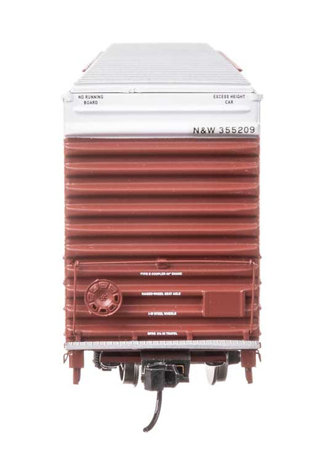 86' Pullman-Standard Double-Door Hi-Cube Boxcar - Ready to Run -- Norfolk & Western #355209-3