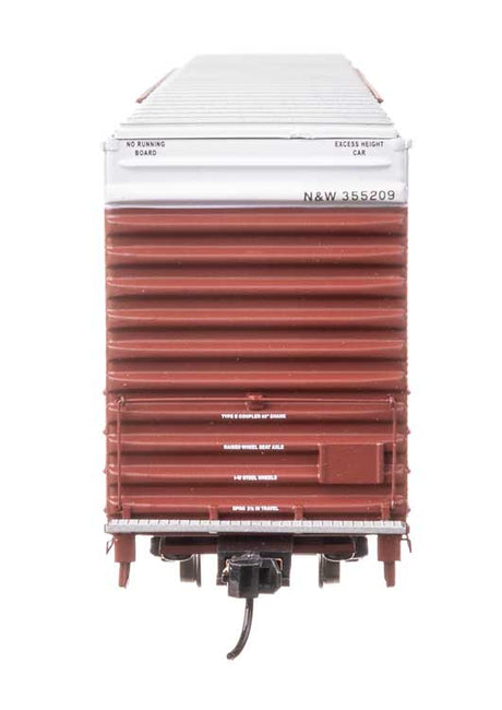 86' Pullman-Standard Double-Door Hi-Cube Boxcar - Ready to Run -- Norfolk & Western #355209-4