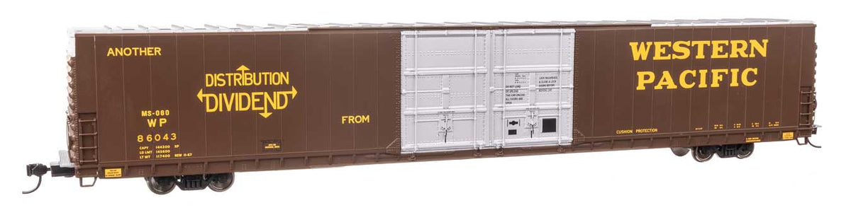 86' Pullman-Standard Double-Door Hi-Cube Boxcar - Ready to Run -- Western Pacific(TM) #86043-2