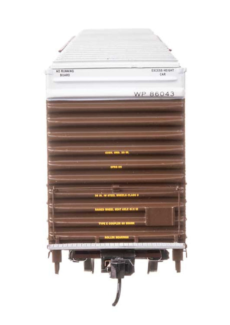 86' Pullman-Standard Double-Door Hi-Cube Boxcar - Ready to Run -- Western Pacific(TM) #86043-4