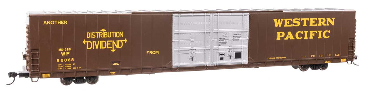 86' Pullman-Standard Double-Door Hi-Cube Boxcar - Ready to Run -- Western Pacific(TM) #86068-1