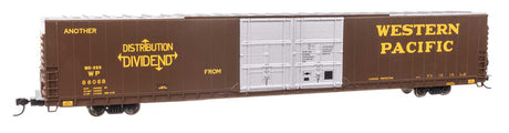86' Pullman-Standard Double-Door Hi-Cube Boxcar - Ready to Run -- Western Pacific(TM) #86068-2