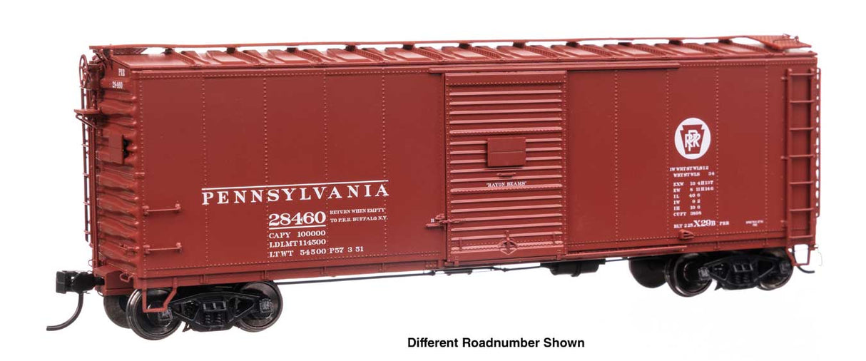 40' X29B Boxcar - Ready to Run -- Pennsylvania Railroad #27832 (Circle Keystone)