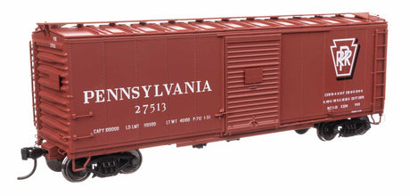 40' X29B Boxcar - Ready to Run -- Pennsylvania Railroad #27513 (Shadow Keystone Script)-2