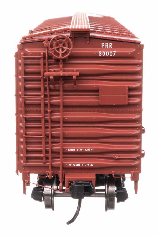 40' X29B Boxcar - Ready to Run -- Pennsylvania Railroad #30007 (Shadow Keystone Plain)-3