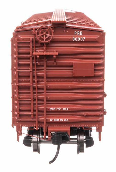 40' X29B Boxcar - Ready to Run -- Pennsylvania Railroad #30007 (Shadow Keystone Plain)-3