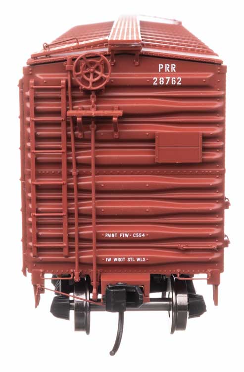 40' X29B Boxcar - Ready to Run -- Pennsylvania Railroad #28762 (Shadow Keystone Plain)-3